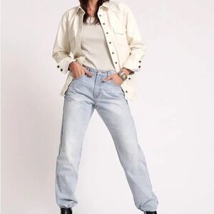 NWT One Teaspoon Light Wash Straight Leg Jeans Size 30